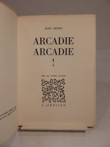 Arcadie Arcadie ! Bois de Lucien Jacques.