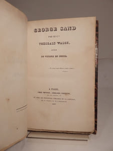 George Sand, par le Cte Théobald Walsh, auteur du Voyage en Suisse.