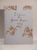 Cahier de Georges Braque 1917 1947. BRAQUE (Georges)