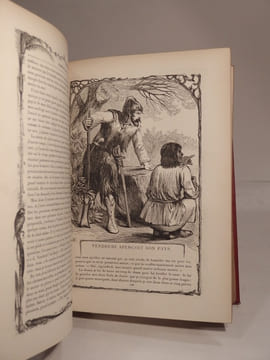 Robinson Crusoé. Précédé d'une Notice sur la vie et les ouvrages de l'auteur illustré de cent gravures.. DE FOE (Daniel)
