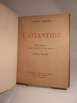 L'Atlantide. Edition définitive, illustrée de vingt-quatre eaux-fortes originales par Lobel-Riche.. BENOIT (Pierre), LOBEL-RICHE