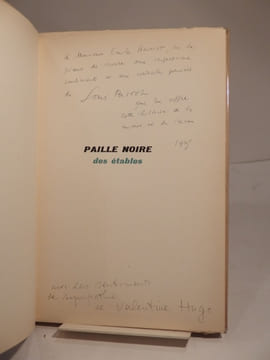 Paille noire des étables. Illustré par Valentine Hugo.. PARROT (Louis), HUGO (Valentine)