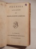 Poésies lyriques de Marie-Joseph Chénier.. CHENIER