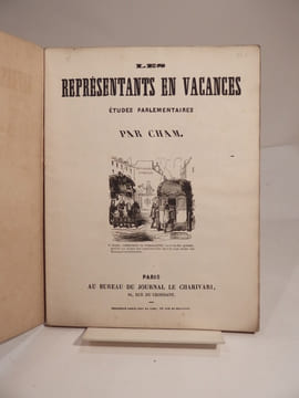 Les Représentans en vacances. Etudes parlementaires. Par Cham. (Les représentants en vacances).. CHAM