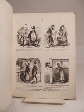 Proudhoniana ou Les Socialistes modernes, commentés et illustrés par Cham. Album dédié aux Propriétaires.. CHAM