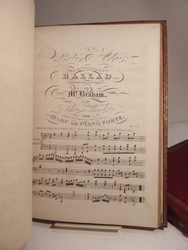 Collection of 64 Musical Scores / Recueil de 64 partitions de musique : In Happier Hours! by Thomas Haynes Bayly and Henry R. Bishop. /  Ruth, by ...