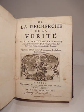 De la Recherche de la Vérité. Où l'on traitte de la Nature de l'Esprit de l'homme, et de l'usage qu'il en doit faire pour éviter l'erreur dans les ...