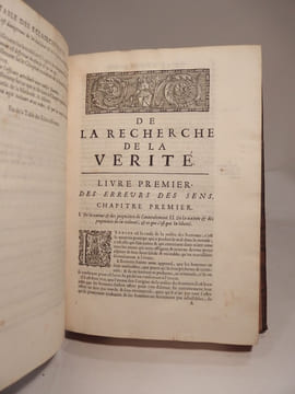 De la Recherche de la Vérité. Où l'on traitte de la Nature de l'Esprit de l'homme, et de l'usage qu'il en doit faire pour éviter l'erreur dans les ...
