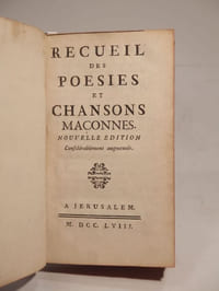 Recueil des poésies et chansons maçonnes. Nouvelle édition considérablement augmentée.