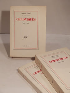 Chroniques 1934-1953. Chroniques 1954-1964. Chroniques III et quelques proses.