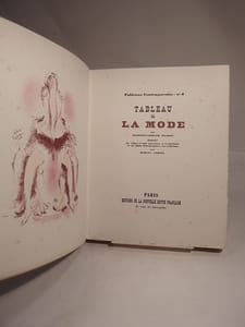 Tableau de la Mode, par Georges-Armand Masson. Illustré de vingt et une gravures à l'eau-forte et de onze lithographies en couleurs par Marcel Vertès.