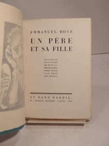 Un Père et sa Fille. Nouvelle illustrée de huit lithographies hors-texte par René Ben Sussan.