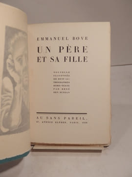 Un Père et sa Fille. Nouvelle illustrée de huit lithographies hors-texte par René Ben Sussan.. BOVE (Emmanuel), BEN SUSSAN (René)