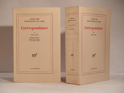 Correspondance André Gide - Roger Martin du Gard. Tome 1 : 1913-1934. Introduciton par Jean Delay. Tome 2 : 1935-1951.