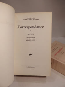 Correspondance André Gide - Roger Martin du Gard. Tome 1 : 1913-1934. Introduciton par Jean Delay. Tome 2 : 1935-1951.