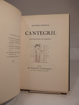 Cantegril. Illustrations de Carlègle.. ESCHOLIER (Raymond), CARLEGLE
