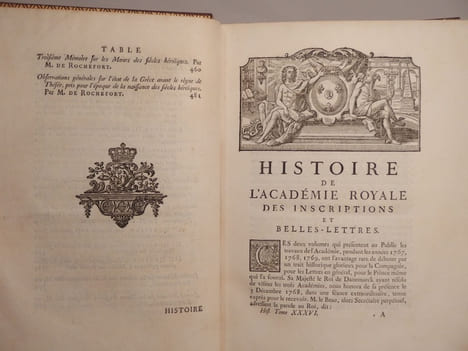Histoire de l'Académie royale des Inscriptions et des Belles-Lettres, avec les Mémoires de Littérature, tirés des Registres de cette Académie, depuis ...
