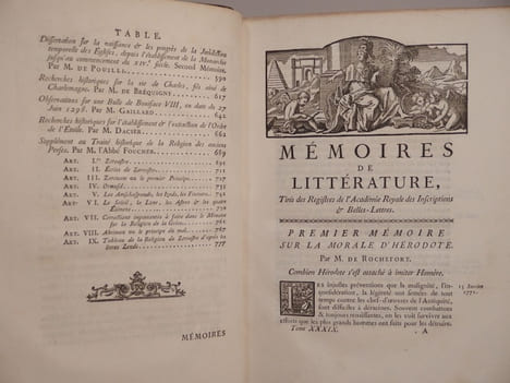 Mémoires de Littérature, tirés des Registres de l'Académie royale des Inscriptions et des Belles-Lettres, depuis l'année M.DCCLXX (1770), jusques et ...