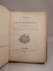 Leçons sur le calcul différentiel. [SUIVI DE:] Leçons sur les applications du calcul infinitésimal à la géométrie. Tome premier (seul).. CAUCHY ...