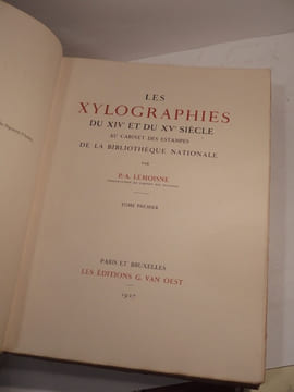 Les Xylographies du XIVe et du XVe siècle au Cabinet des Estampes de la Bibliothèque nationale.. LEMOISNE (P.-A.)