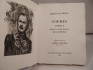 Poèmes - Corilla - Petits châteaux de Bohême. Burins originaux Albert Decaris.. NERVAL (Gérard de), DECARIS (Albert)