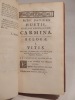 Petri Danielis Huetii Episcopi Abricensis Carmina. Quinta Editio.. HUET (Pierre Daniel)