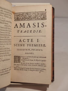 Amasis, tragédie. [SUIVI DE:] Arrie et Petus, tragédie. Par Madlle Barbier. [DE:] Cornélie, Mère des Gracques. Tragédie. Par Madlle Barbier. [DE:] La Mort de Néron, tragédie. Par Mr Pechantrés. [ET DE:] Astrate, Roy de Tyr. Tragédie. Par. M. Quinault.
