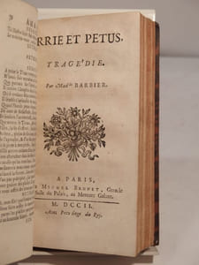 Amasis, tragédie. [SUIVI DE:] Arrie et Petus, tragédie. Par Madlle Barbier. [DE:] Cornélie, Mère des Gracques. Tragédie. Par Madlle Barbier. [DE:] La Mort de Néron, tragédie. Par Mr Pechantrés. [ET DE:] Astrate, Roy de Tyr. Tragédie. Par. M. Quinault.