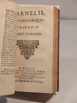 Amasis, tragédie. [SUIVI DE:] Arrie et Petus, tragédie. Par Madlle Barbier. [DE:] Cornélie, Mère des Gracques. Tragédie. Par Madlle Barbier. [DE:] La ...