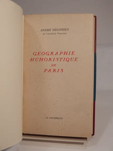 Géographie humoristique de Paris.