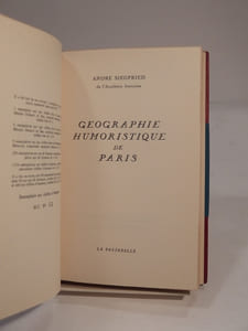 Géographie humoristique de Paris.