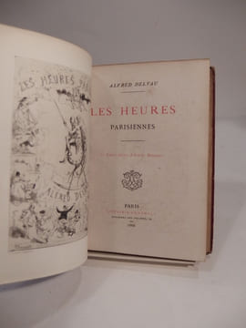 Les Heures parisiennes. 25 eaux fortes d'Emile Benassit. [PRECEDE DE:] Appendice aux Heures parisiennes : Histoire du livre d'Alfred Delvau intitulé ...