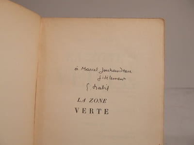 La Zone verte. Roman.