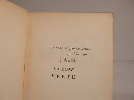 La Zone verte. Roman.. DABIT (Eugène)