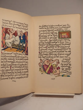 Le Dangier d'estre trop Cocquebin. Manuscrit et illustré par H. Grand'Aigle.. BALZAC (Honoré de), GRAND'AIGLE (H.)