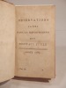 Observations faites dans le D&eacute;partement des H&ocirc;pitaux civils. Ann&eacute;e 1787. Tome III.. DOUBLET, COLOMBIER