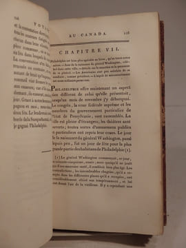 Voyage au Canada, dans les années 1795, 1796 et 1797 ; traduit de l'anglais d'Isaac Weld, et enrichi d'une carte générale du pays, et de onze planches ...