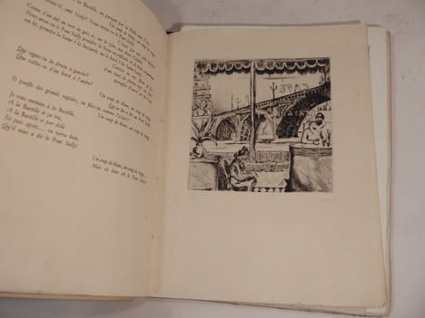 Ponts de Paris. Vingt poèmes inédits de Jean-Louis Vallas. Vingt gravures originales de Robert Naly.. VALLAS (Jean-Louis), NALY (Robert)