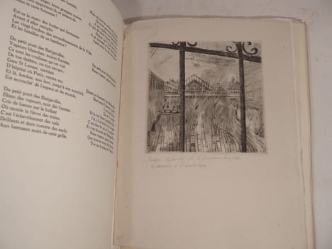 Ponts de Paris. Vingt poèmes inédits de Jean-Louis Vallas. Vingt gravures originales de Robert Naly.. VALLAS (Jean-Louis), NALY (Robert)
