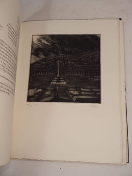 Ponts de Paris. Vingt poèmes inédits de Jean-Louis Vallas. Vingt gravures originales de Robert Naly.. VALLAS (Jean-Louis), NALY (Robert)