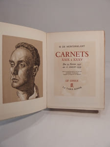 Carnets XXIX à XXXV : du 19 février 1935 au 11 janvier 1939. Avec un portrait gravé sur bois par Gilbert Poilliot d'après un dessin de A. Billis.