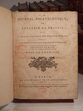 Journal Polytechnique, ou Bulletin du travail fait à l'Ecole Centrale des Travaux Publics, publié par le Conseil d'Instruction et Administration de ...