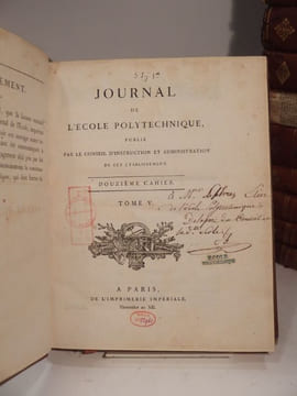 Journal Polytechnique, ou Bulletin du travail fait à l'Ecole Centrale des Travaux Publics, publié par le Conseil d'Instruction et Administration de ...