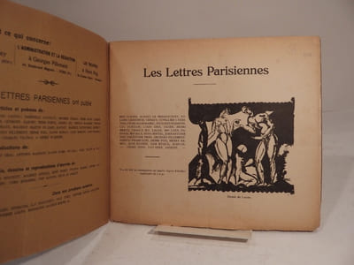 Les Lettres parisiennes. 2me année - N° 6-7 - 1er novembre 1919.