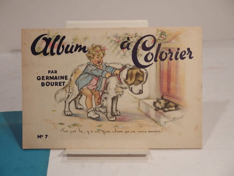 Album à Colorier, par Germaine Bouret. N°7 : Pas par là, y a un gros chien qui va nous mordre !. BOURET (Germaine)