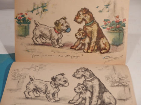 Album à Colorier, par Germaine Bouret. N°7 : Pas par là, y a un gros chien qui va nous mordre !. BOURET (Germaine)