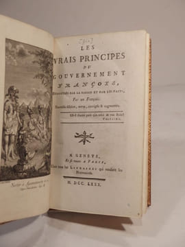 Les vrais principes du gouvernement françois, démontrés par la raison et par les faits. Par un François [GIN]. . GIN