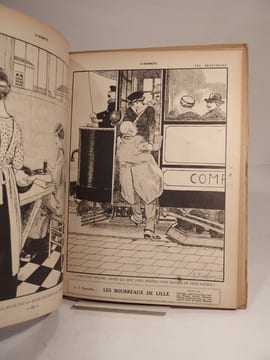 A coups de baïonnette. 330 dessins en noir et en couleurs de Gus Bofa, Cappiello, Guillaume, Henriot, Iribe, Léandre, Poulbot, Willette, Zislin, etc. ...