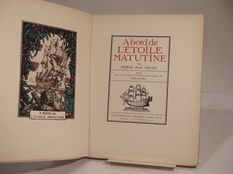 A bord de l'Etoile Matutine. Avec des gravures sur bois originales de Daragnès.. MAC ORLAN (Pierre)