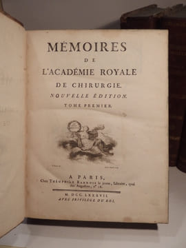 Mémoires de l'Académie de Chirurgie. Tomes 1 à 5.. LA PEYRONIE, QUESNAY, PETIT, DU FOUART, LA FAYE, GARENGEOT, FOUBERT, LA MARTINIERE, LOUIS, ...